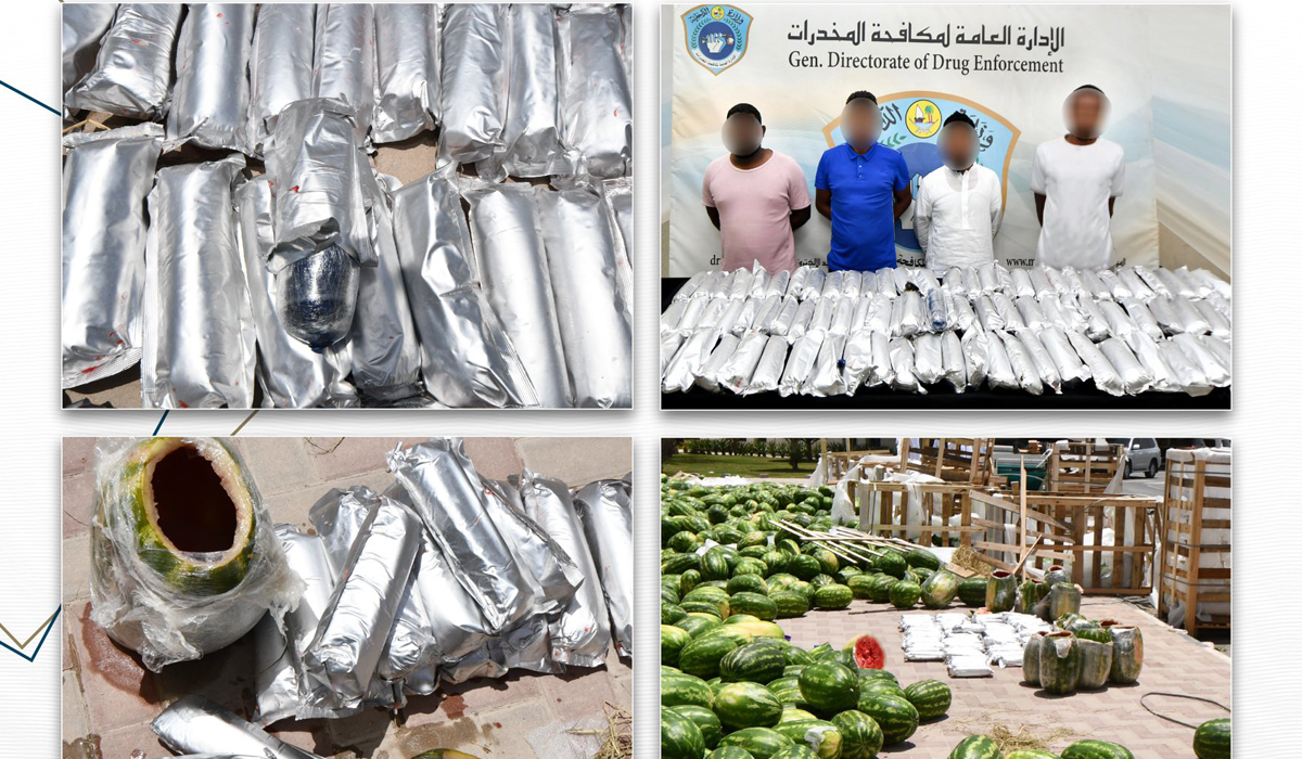 90kg hashish hidden in watermelon shipment seized by Qatar Customs
